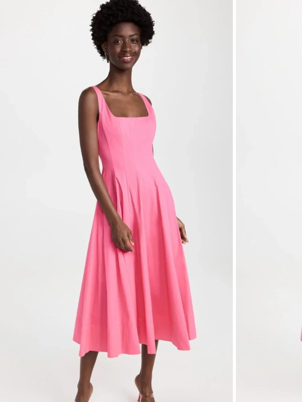 STAUD Pink Wells Dress - Picture 1 of 6